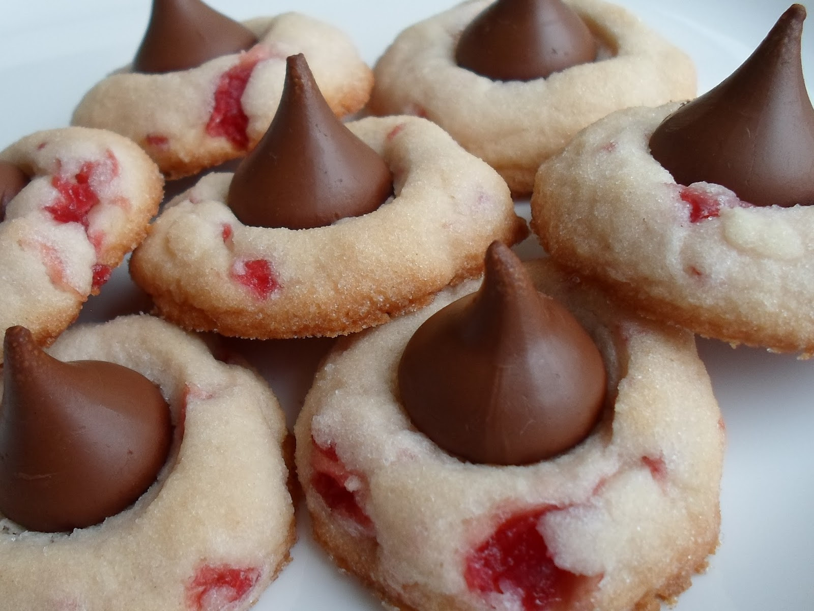 Chocolate Kiss Cookies
 Happier Than A Pig In Mud Cherry Chocolate Kiss Cookies