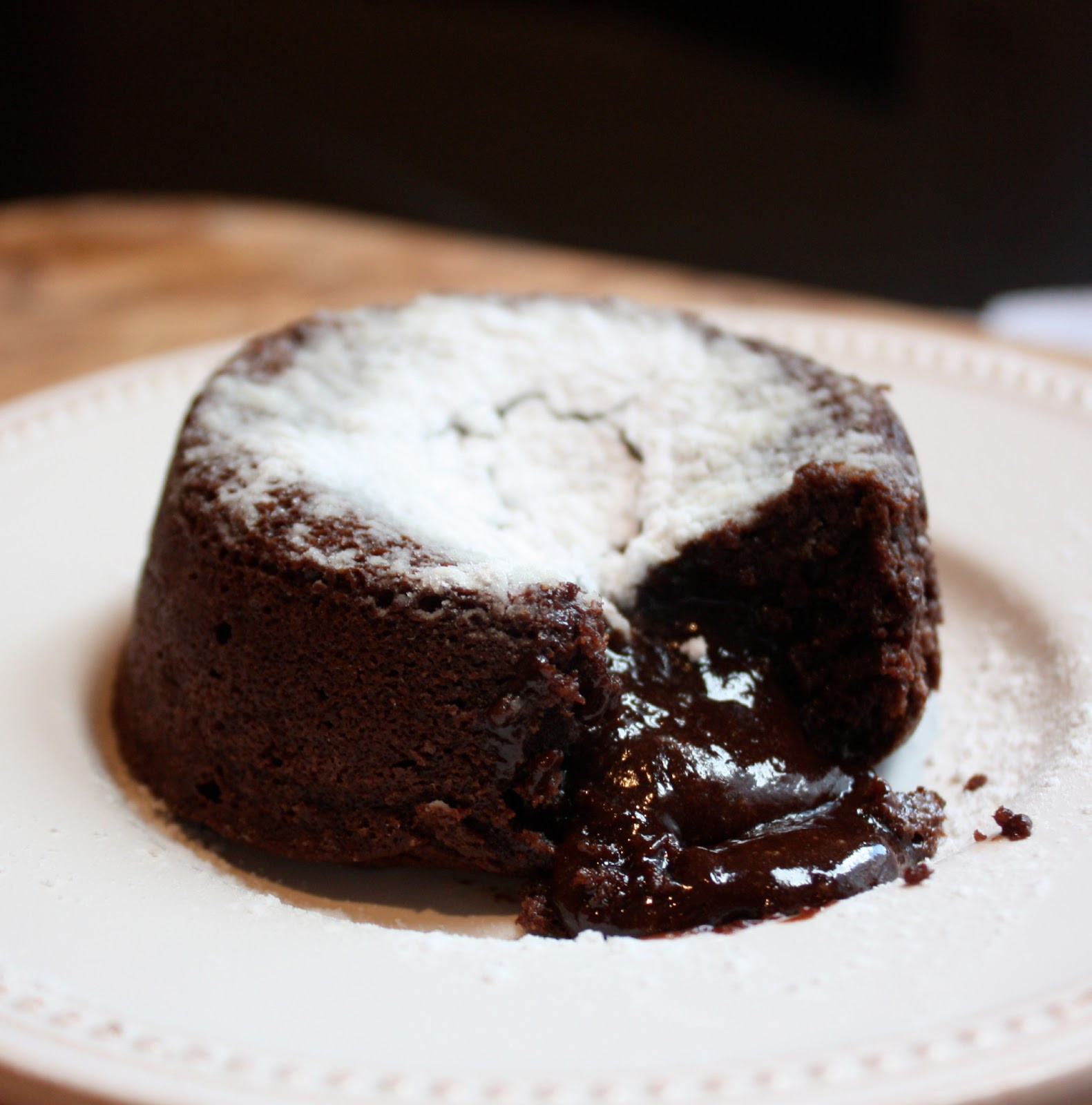 Chocolate Lava Cake
 dark chocolate lava cakes