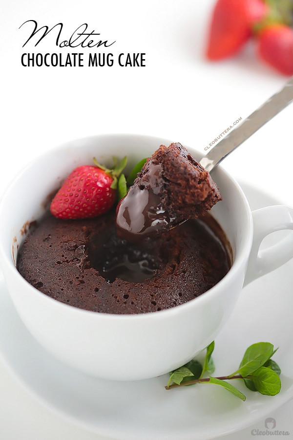 Chocolate Lava Mug Cake
 Molten Chocolate Mug Cake