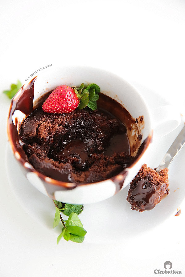 Chocolate Lava Mug Cake
 Top 10 Mug Cake Recipes RecipePorn