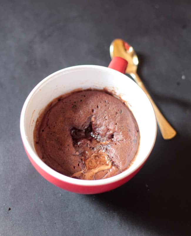 Chocolate Lava Mug Cake
 Lindt Chocolate Lava Mug Cake