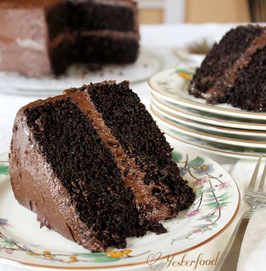 Chocolate Layer Cake
 Yesterfood Rich Chocolate Layer Cake