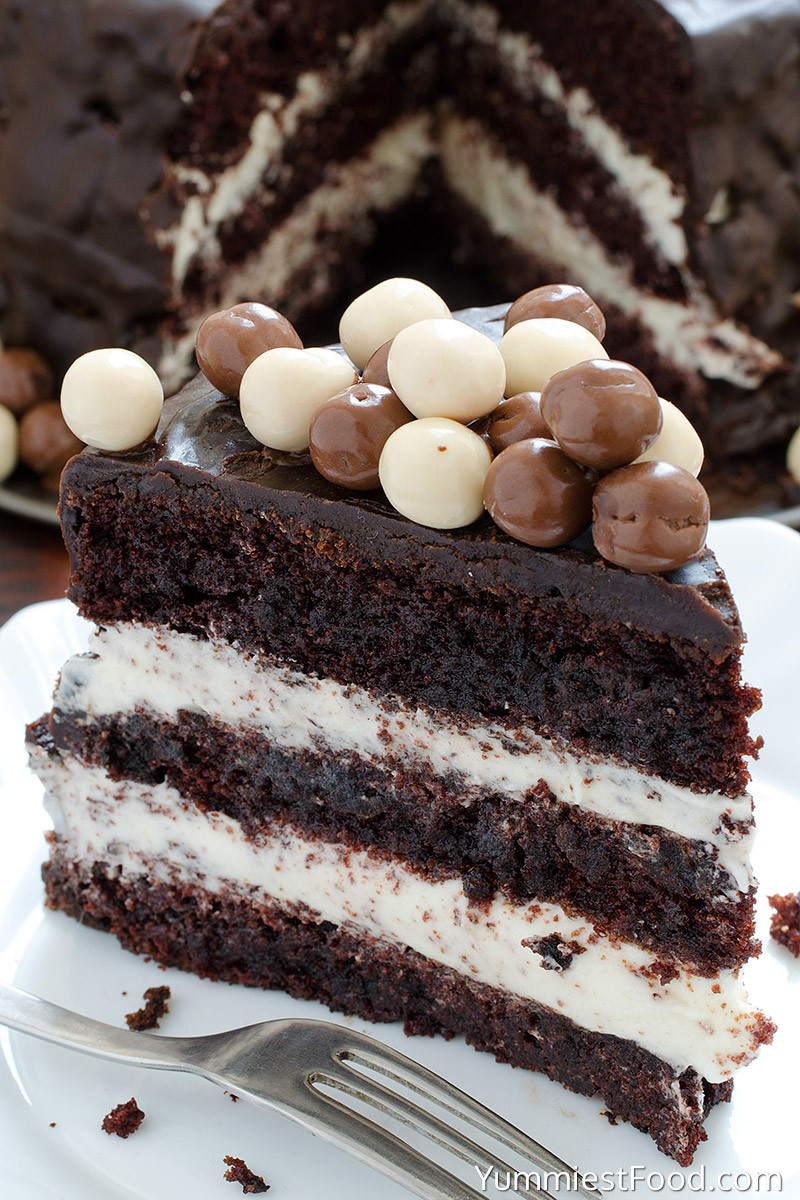 Chocolate Layer Cake Recipe
 Chocolate Layer Cake with Cream Cheese Filling Recipe