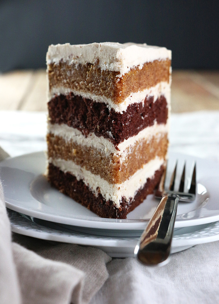 Chocolate Layer Cake Recipe
 Pumpkin Chocolate Layer Cake with Whipped Brown Sugar Frosting