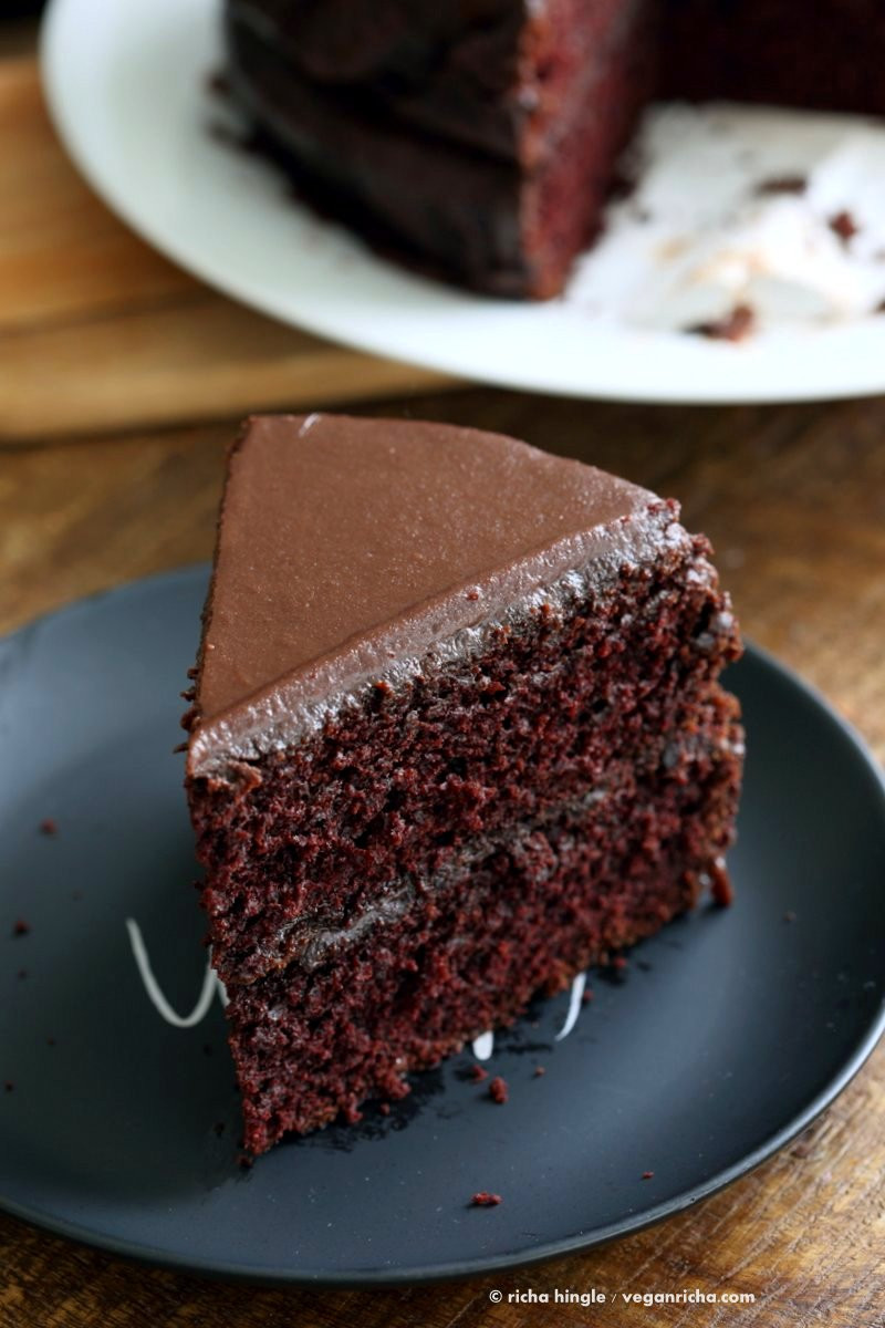 Chocolate Layer Cake Recipe
 Vegan Chocolate Cake with Chocolate Peanut Butter Ganache