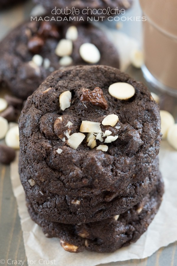 Chocolate Macadamia Nut Cookies
 Double Chocolate Macadamia Nut Cookies Crazy for Crust