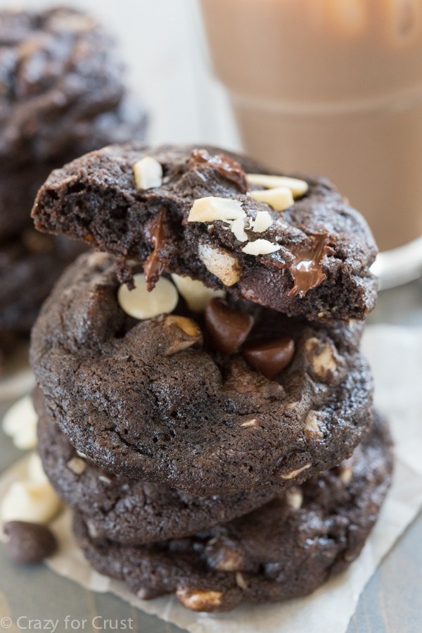 Chocolate Macadamia Nut Cookies
 Double Chocolate Macadamia Nut Cookies Crazy for Crust