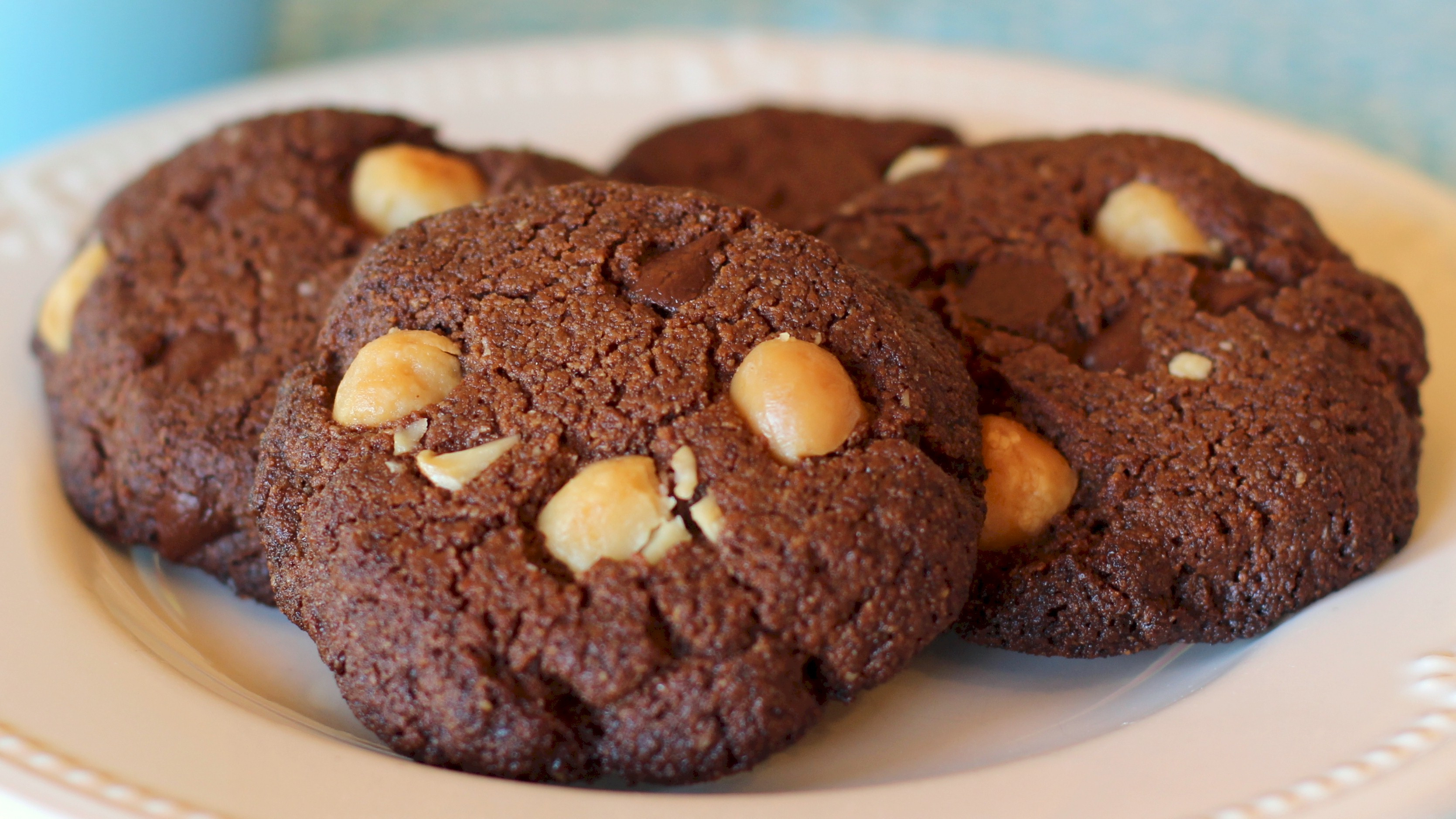 Chocolate Macadamia Nut Cookies
 Gluten Free Double Chocolate Macadamia Nut Cookies Recipe