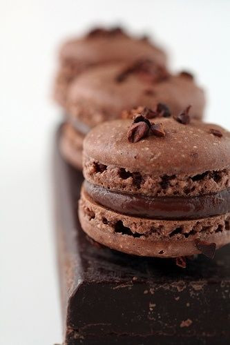 Chocolate Macaroons Recipe
 Chocolate Macaroons With Orange Ganache Recipe — Dishmaps