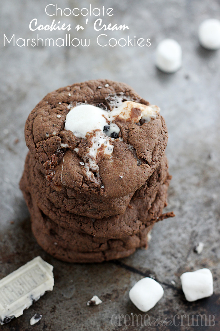 Chocolate Marshmallow Cookies
 Chocolate Cookies n Cream Marshmallow Cookies