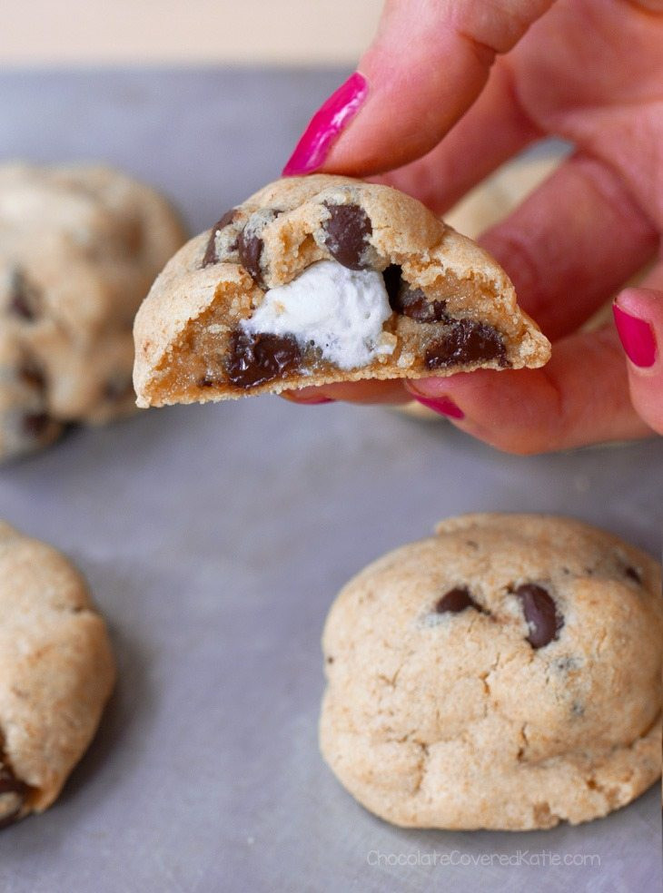 Chocolate Marshmallow Cookies
 Gooey Chocolate Chip Marshmallow Cookies