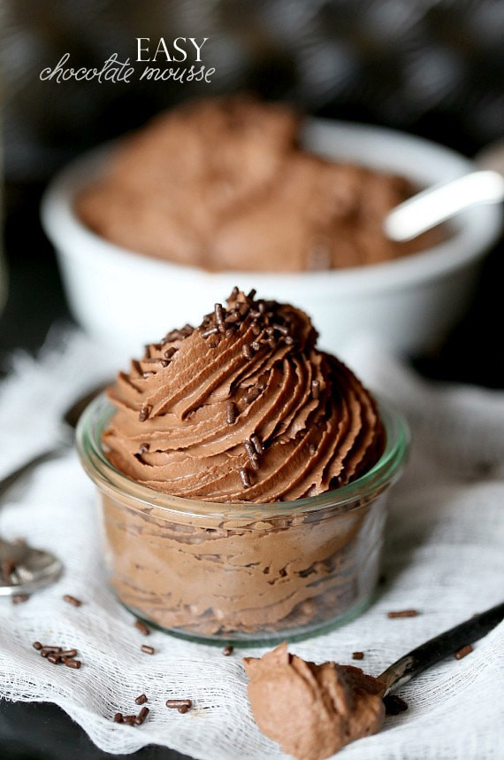 Chocolate Mousse Recipe
 Easy Chocolate Mousse Cookies and Cups