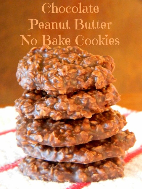 Chocolate No Bake Cookies Without Peanut Butter
 Chocolate Peanut Butter No Bake Cookies