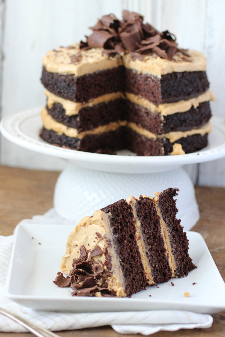 Chocolate Peanut Butter Cake Recipe
 Chocolate Peanut Butter Cake Dora s Daily Dish