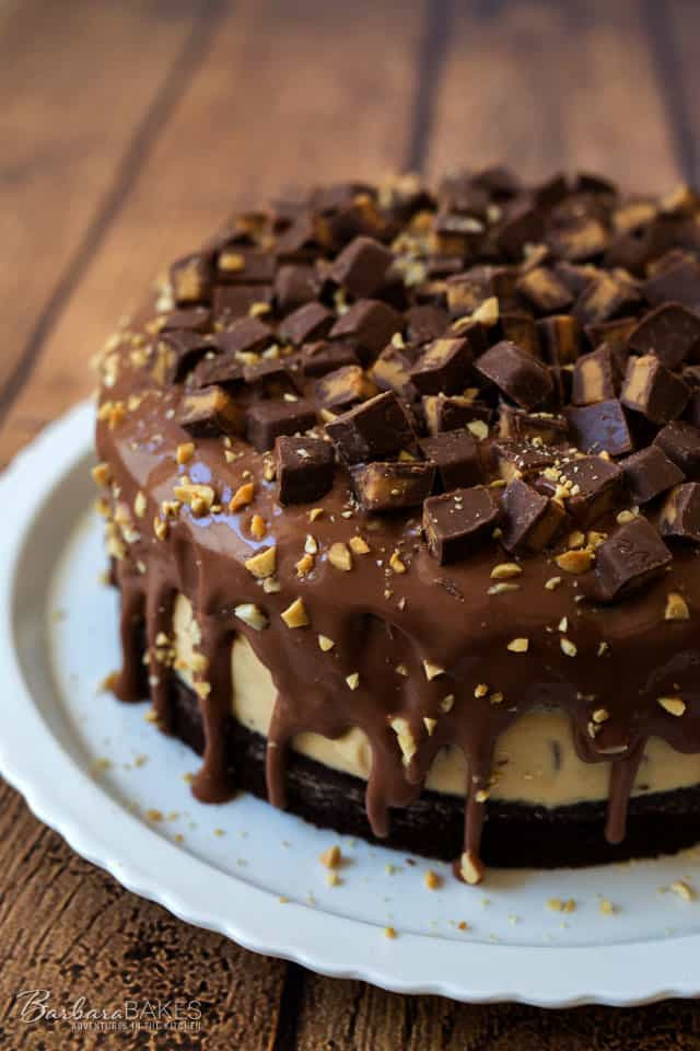 Chocolate Peanut Butter Cake Recipe
 Peanut Butter Cheesecake Chocolate Cake Barbara Bakes™