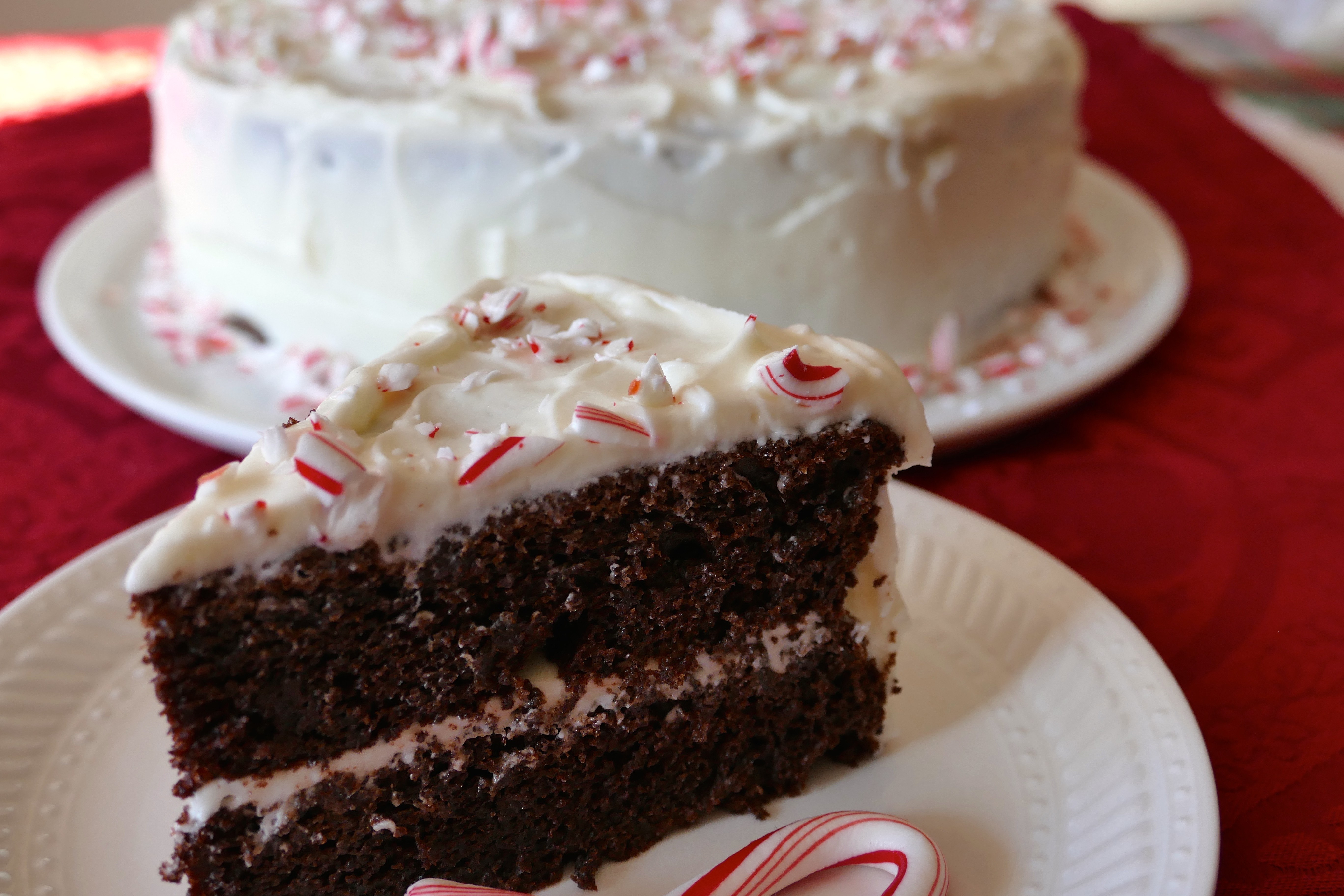 Chocolate Peppermint Cake
 Dark Chocolate Peppermint Cake