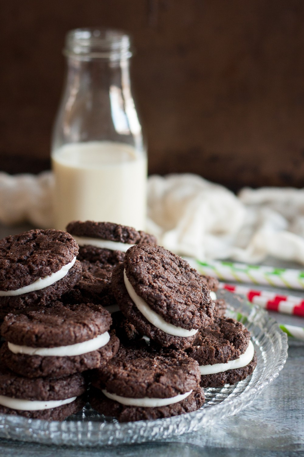 Chocolate Peppermint Cookies
 Chocolate Peppermint Sandwich Cookies Goo Godmother