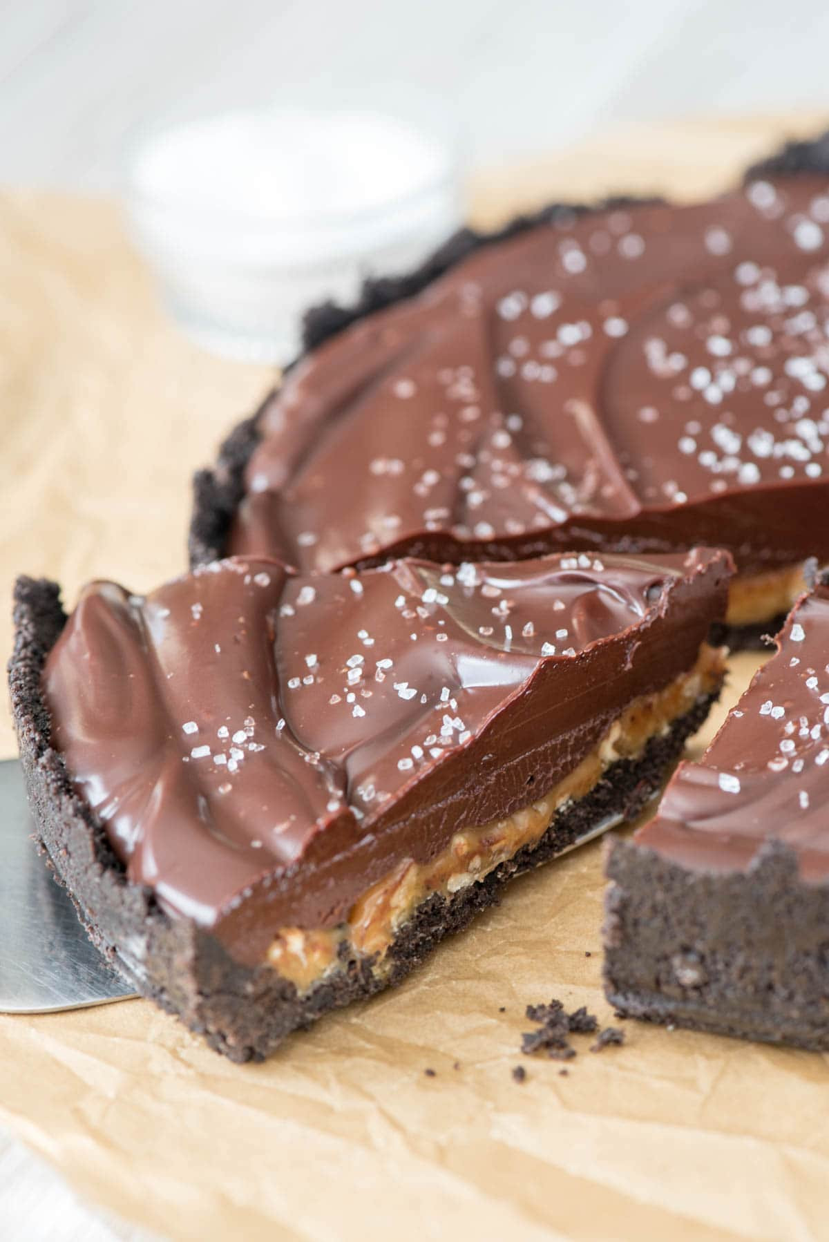 Chocolate Pie Crust
 Salted Caramel Pecan Chocolate Pie Crazy for Crust