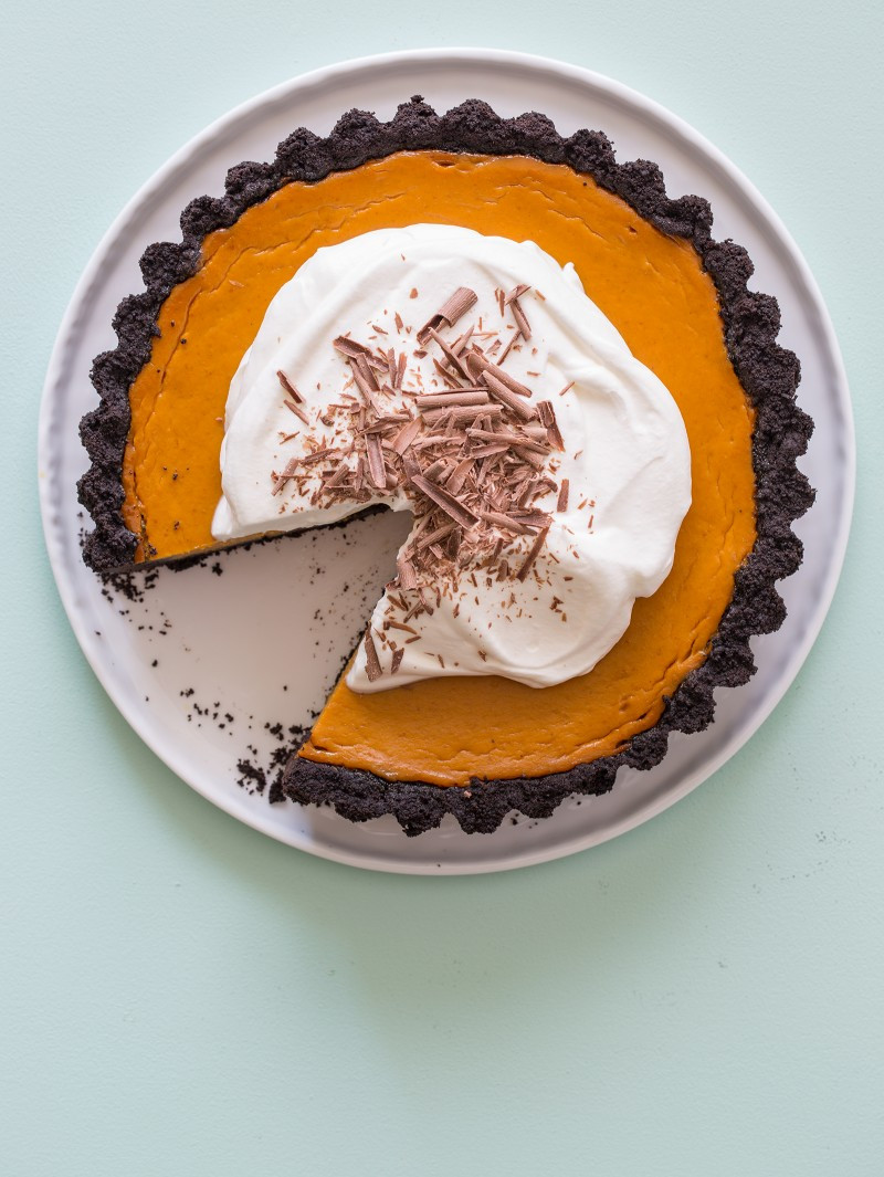 Chocolate Pie Crust
 Pumpkin Pie with a Chocolate Crust