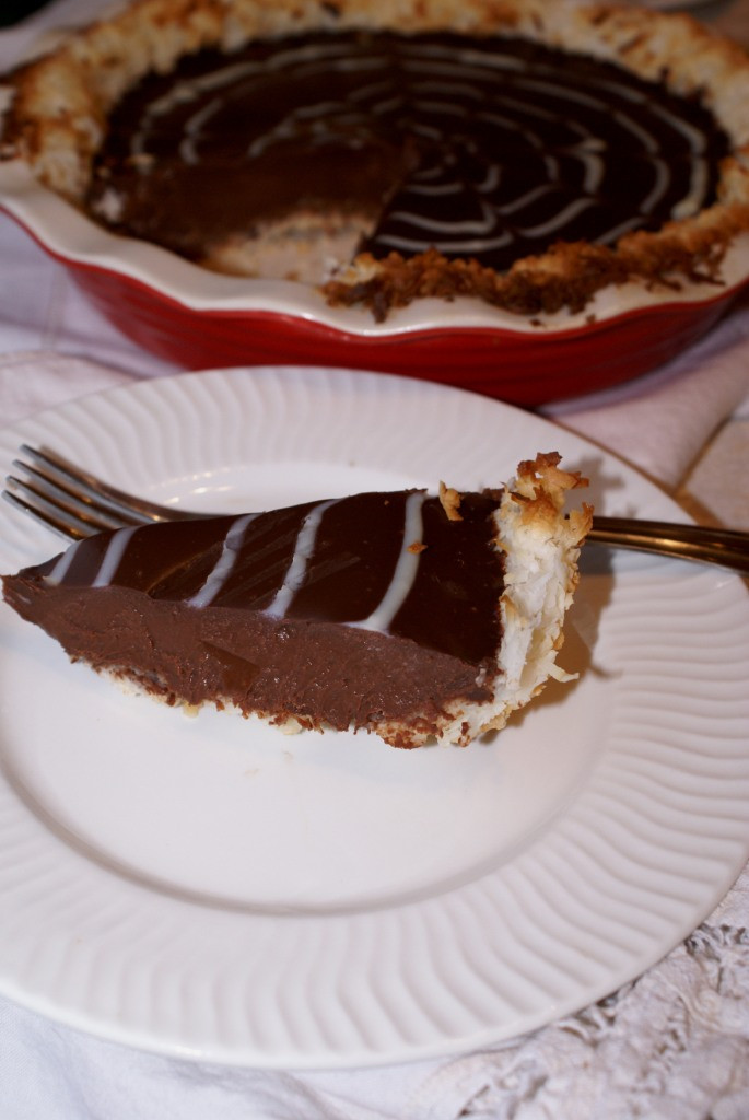Chocolate Pie Crust
 Dark Chocolate Pie in Toasted Coconut Crust