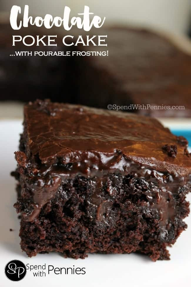 Chocolate Poke Cake Recipes
 Chocolate Poke Cake From Scratch Spend With Pennies