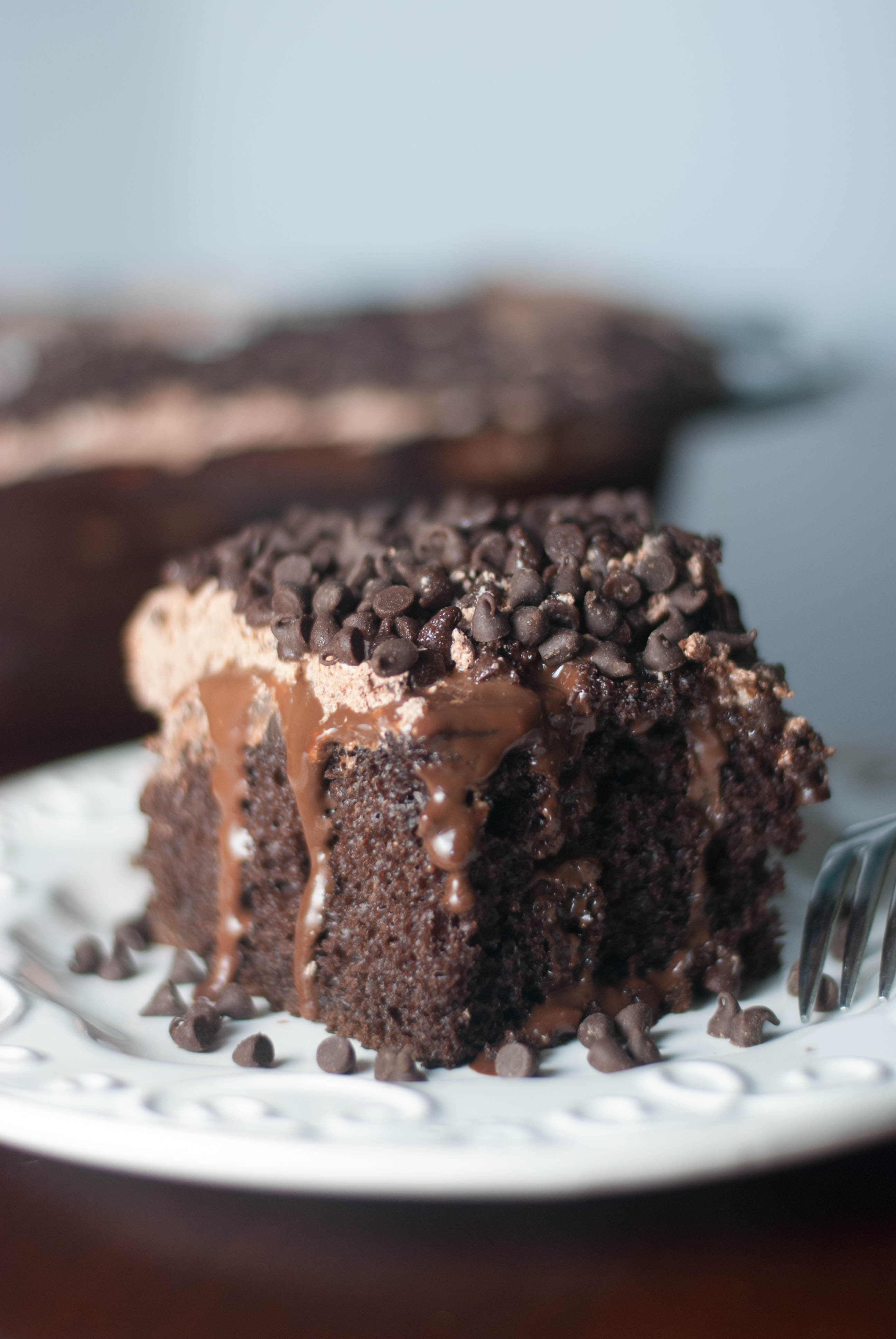 Chocolate Poke Cake Recipes
 Chocolate Pudding Poke Cake TGIF This Grandma is Fun