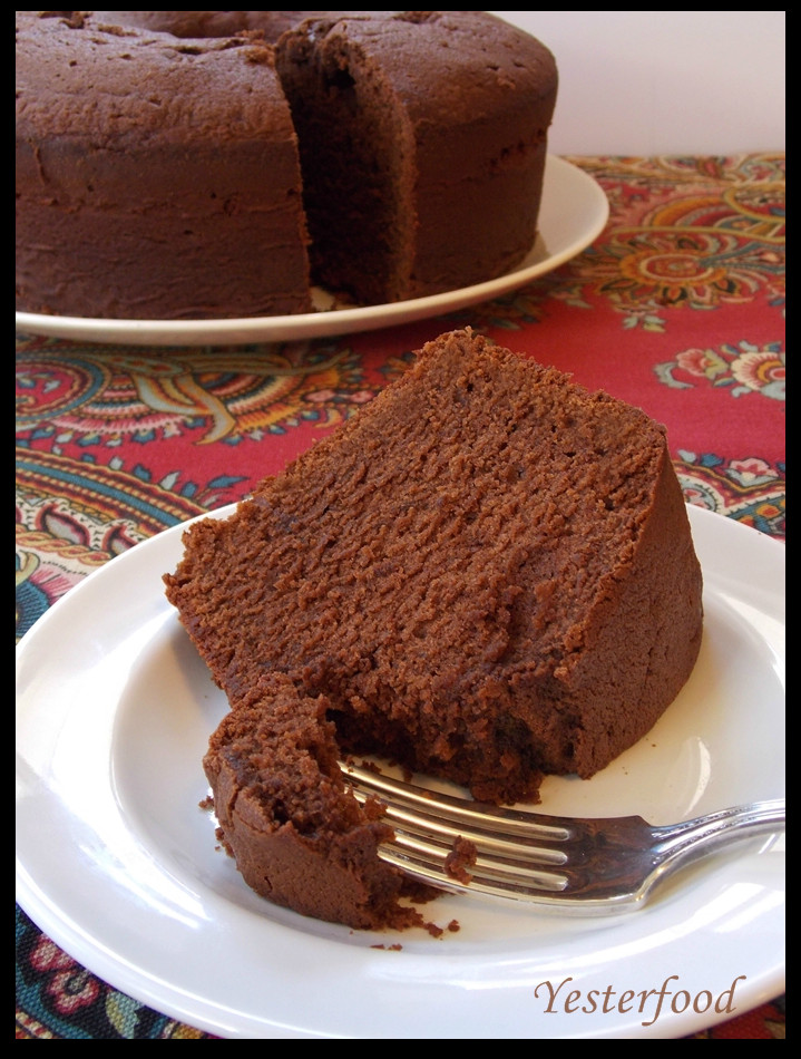 Chocolate Pound Cake
 Yesterfood Mexican Chocolate Buttermilk Poundcake