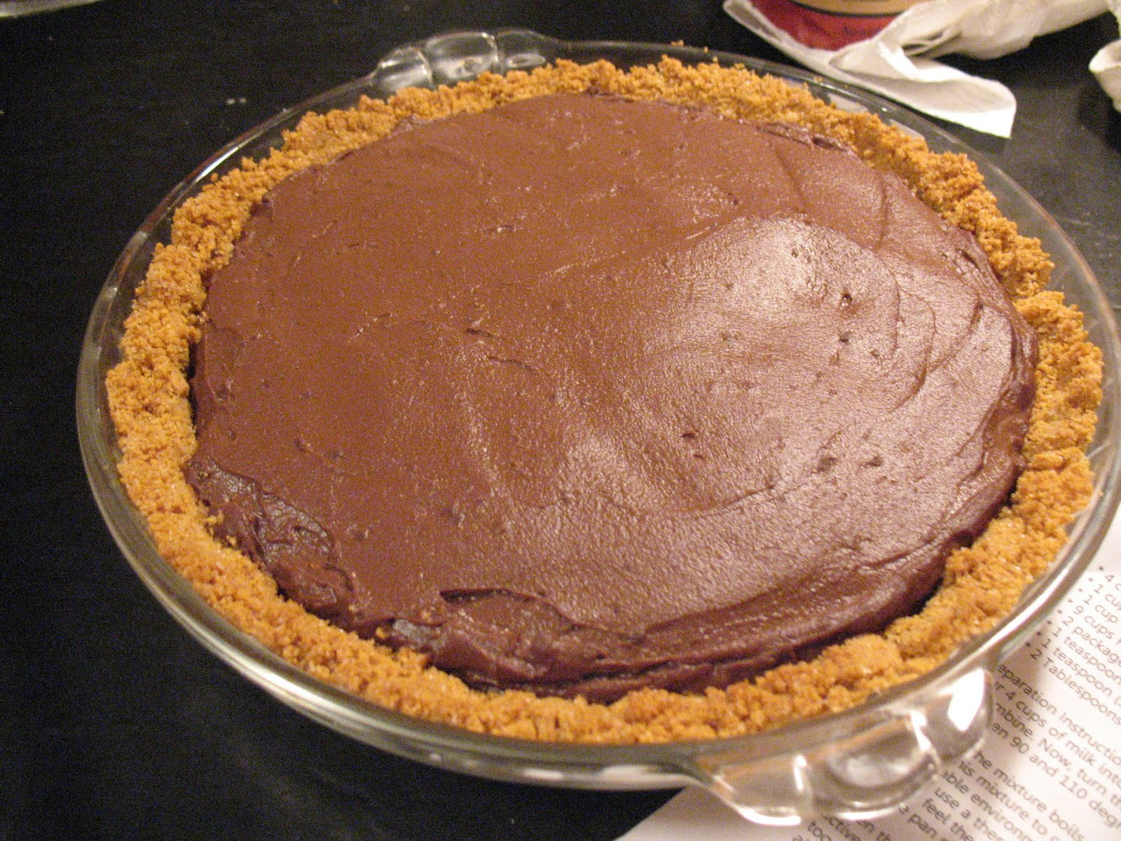 Chocolate Pudding Pie
 Sherry Starts Cooking Chocolate Pudding Pie