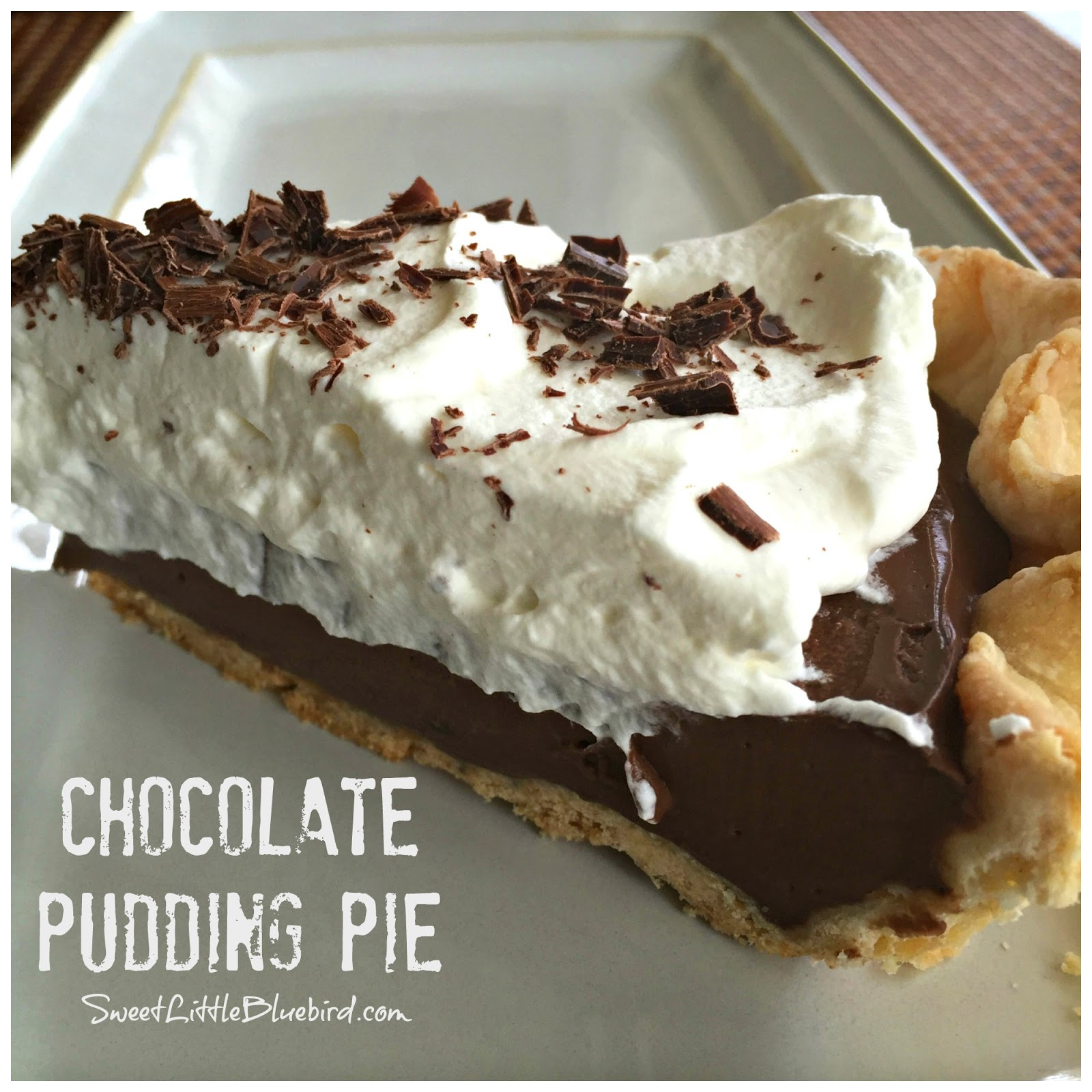 Chocolate Pudding Pie Recipe
 The Best Homemade Chocolate Pudding Pie Sweet Little