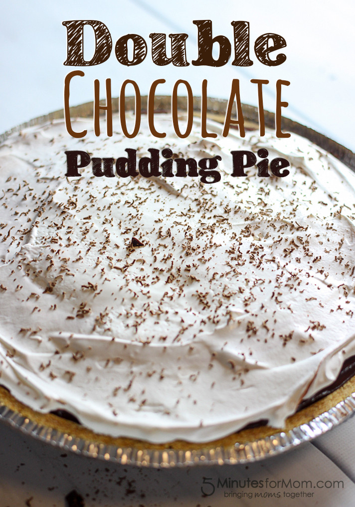 Chocolate Pudding Pie Recipe
 EASY Double Chocolate Pudding Pie 5 Minutes for Mom