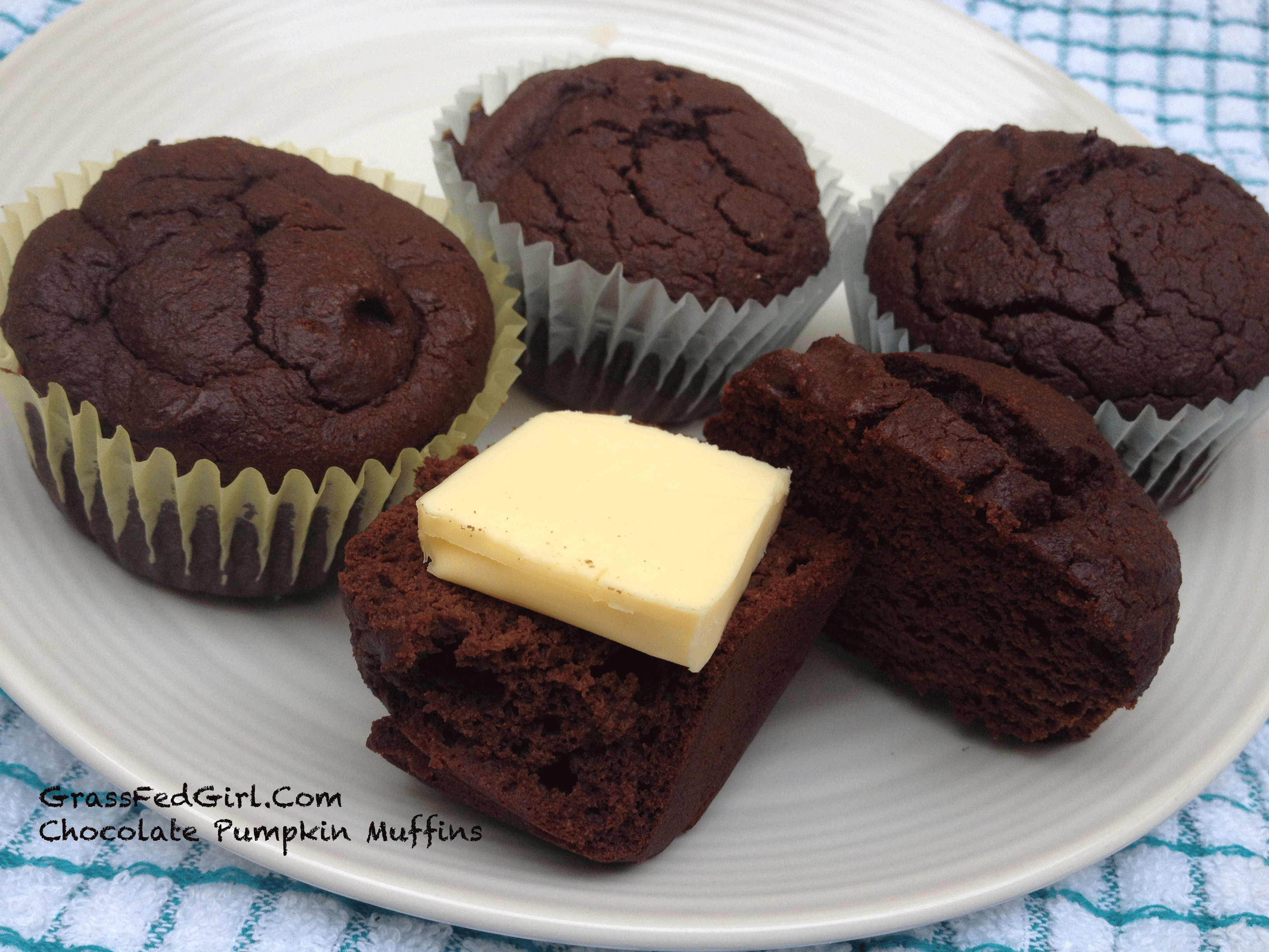 Chocolate Pumpkin Muffins
 Grain Free Chocolate Pumpkin Muffins