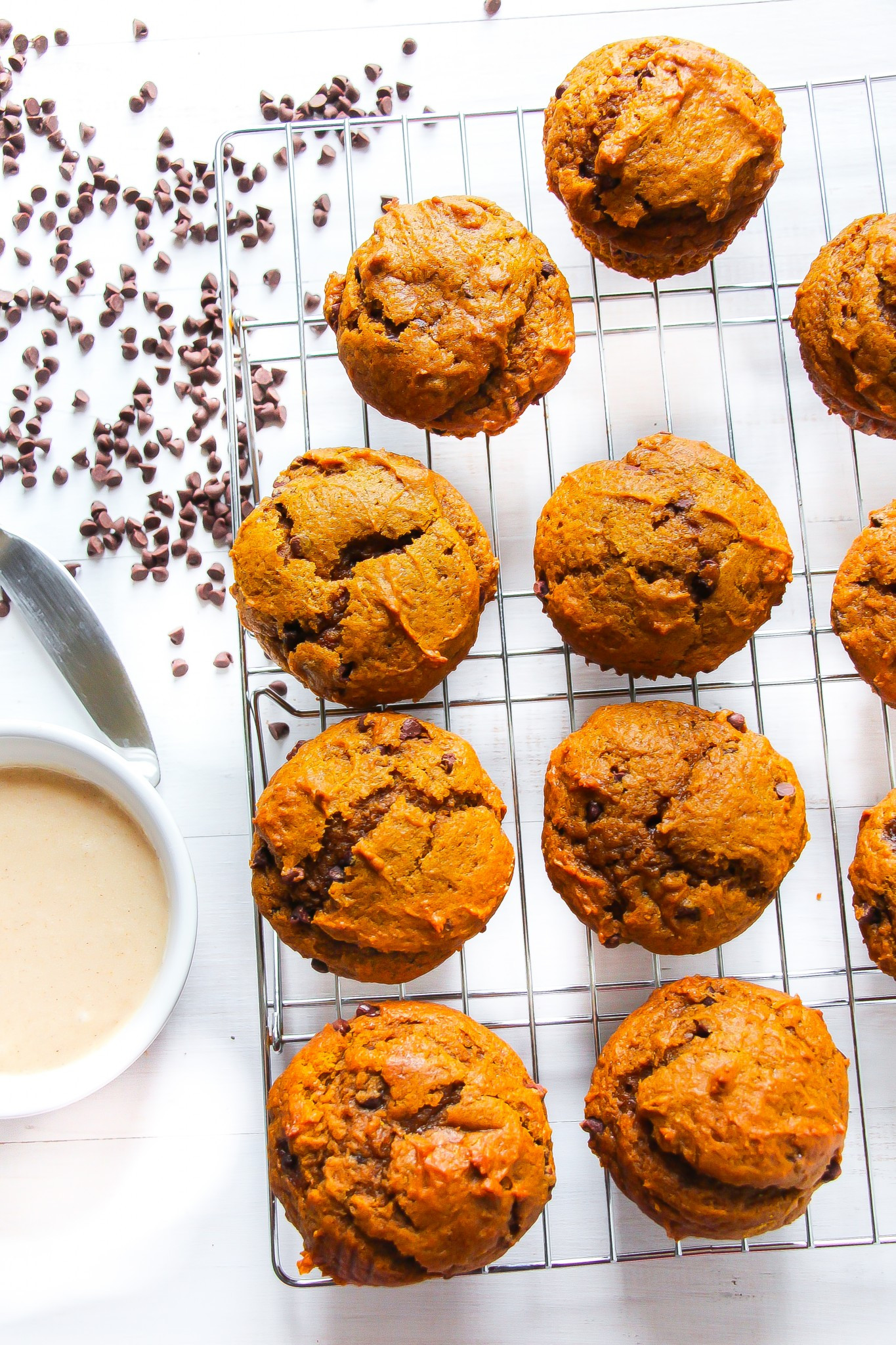 Chocolate Pumpkin Muffins
 Best Ever Pumpkin Chocolate Chip Muffins with Browned