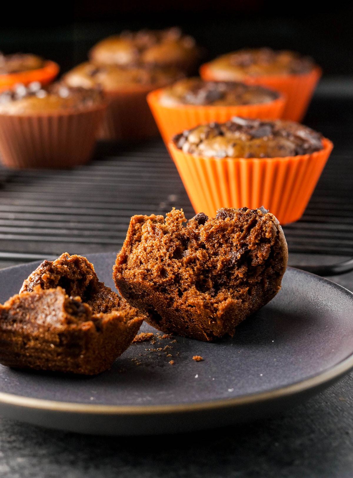 Chocolate Pumpkin Muffins
 chocolate pumpkin muffins