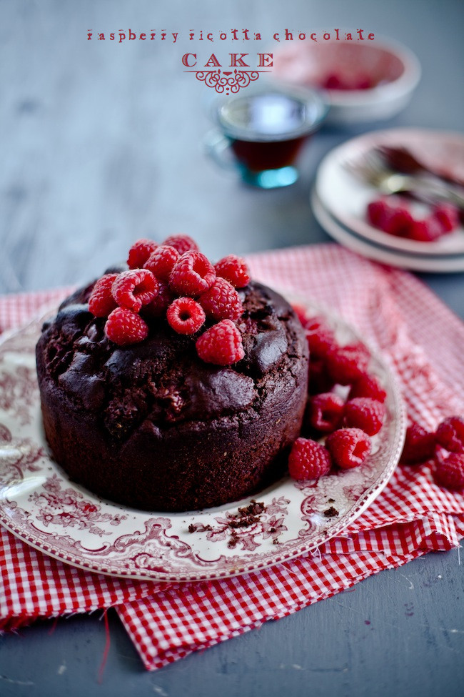 Chocolate Raspberry Cake
 Raspberry Ricotta Chocolate Cake