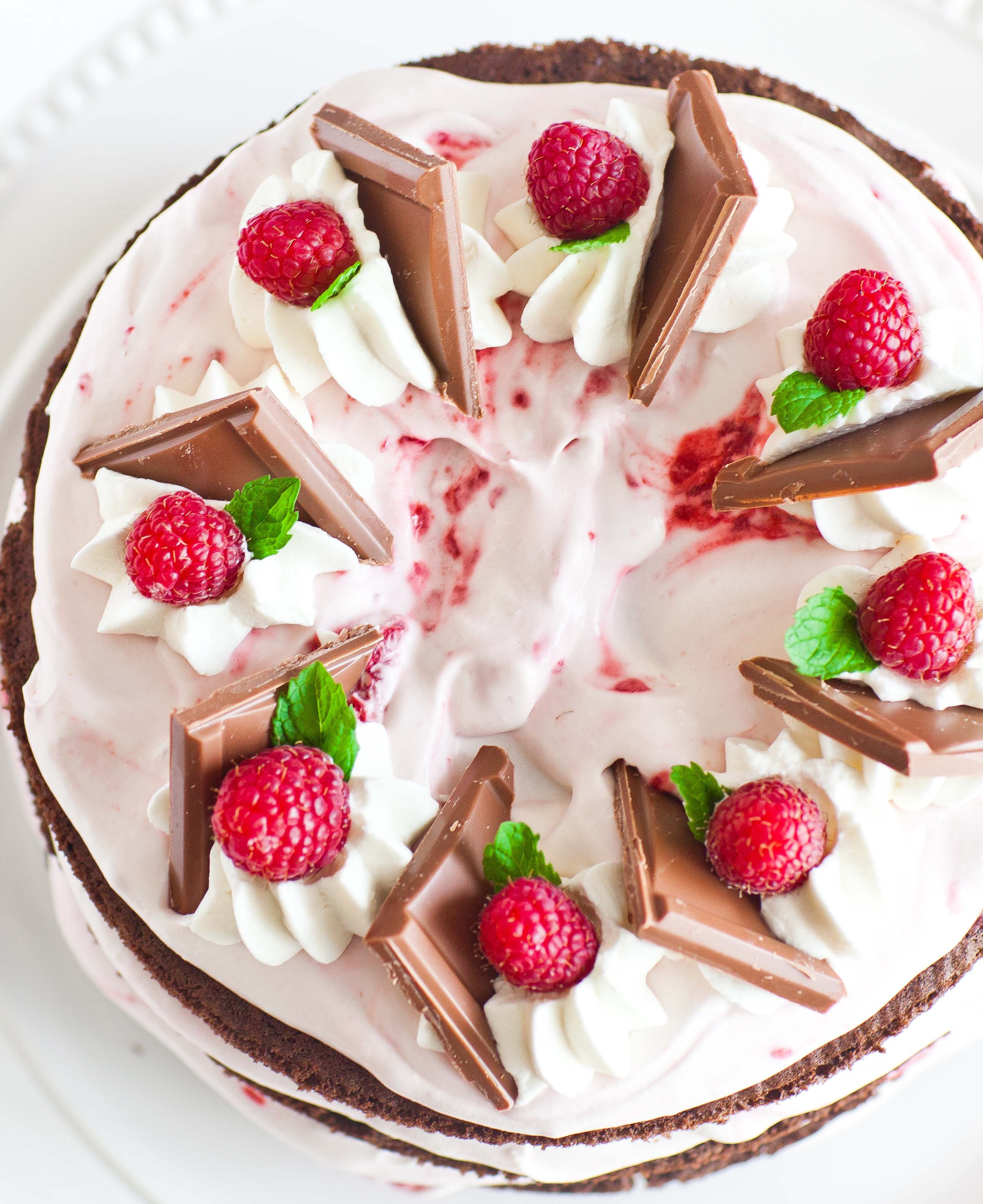 Chocolate Raspberry Cake
 Chocolate Raspberry Cake with Cream Cheese Frosting