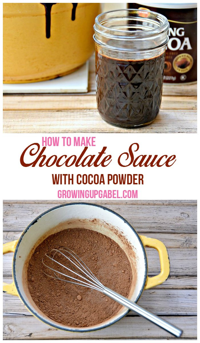 Chocolate Sauce With Cocoa Powder
 How to Make Chocolate Sauce with Cocoa Powder