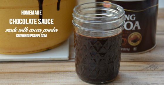 Chocolate Sauce With Cocoa Powder
 How to Make Chocolate Sauce with Cocoa Powder