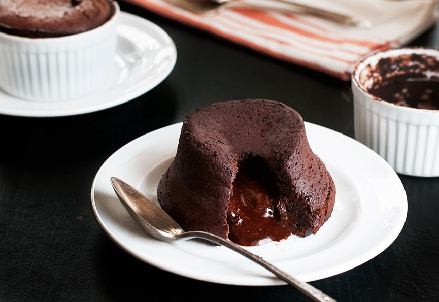 Chocolate Souffle Cake
 Molten Chocolate Souffle Cakes Andrew ZimmernAndrew Zimmern