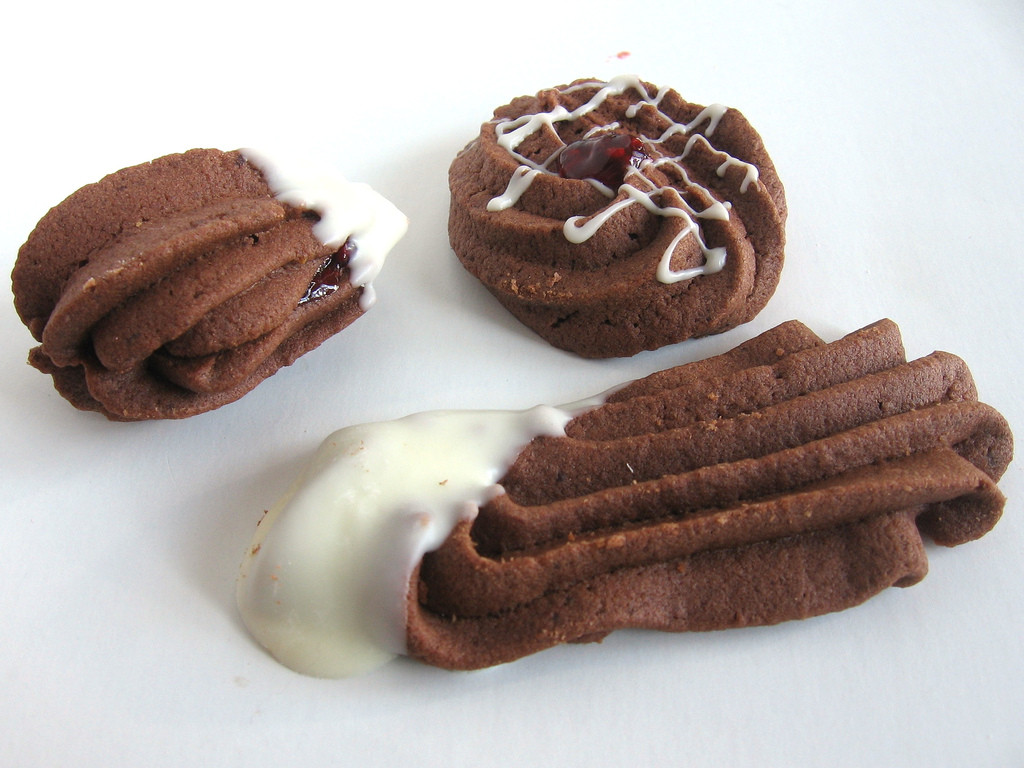 Chocolate Spritz Cookies
 Chocolate Spritz Cookies