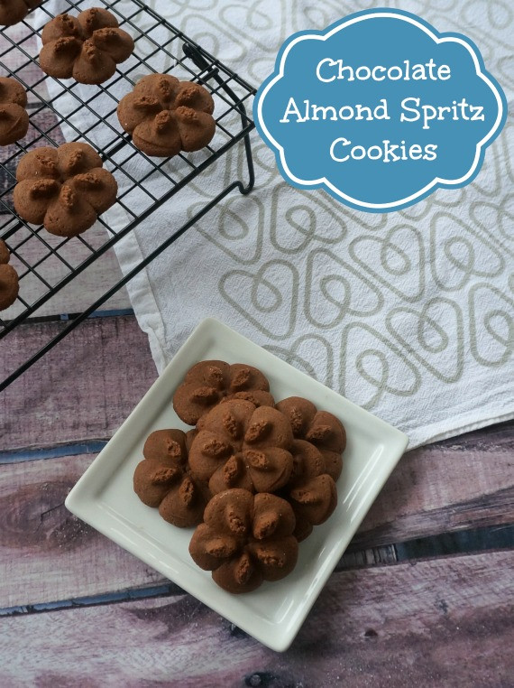 Chocolate Spritz Cookies
 Chocolate Almond Spritz Cookies – My Happy Accident