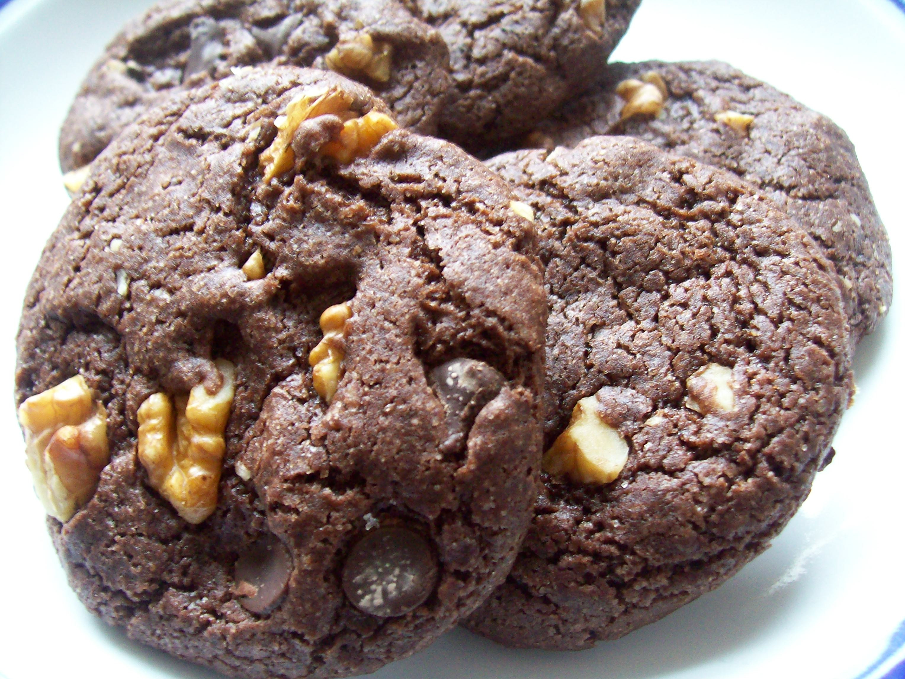 Chocolate Walnut Cookies
 veganomicon