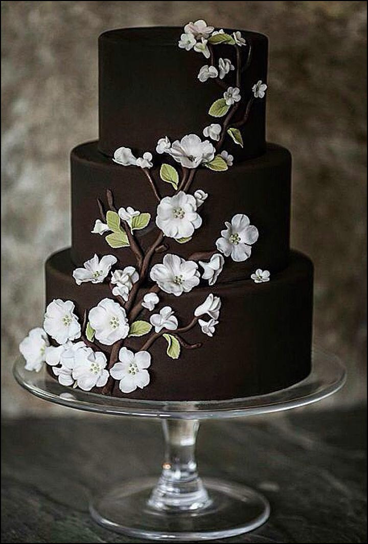 Chocolate Wedding Cake
 Chocolate Wedding Cakes That Are Simply Sinful