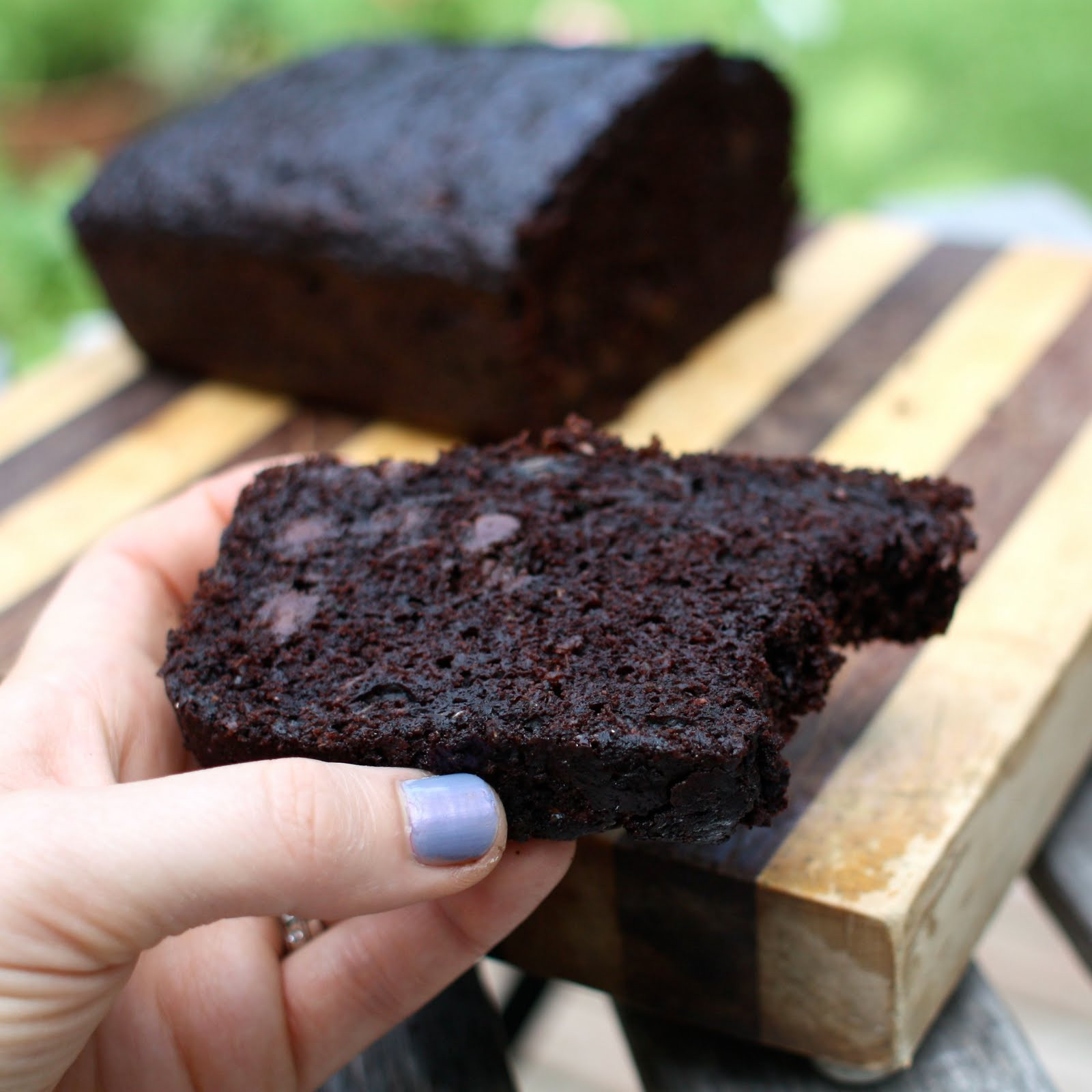 Chocolate Zucchini Bread
 Under the High Chair Double Chocolate Zucchini Bread