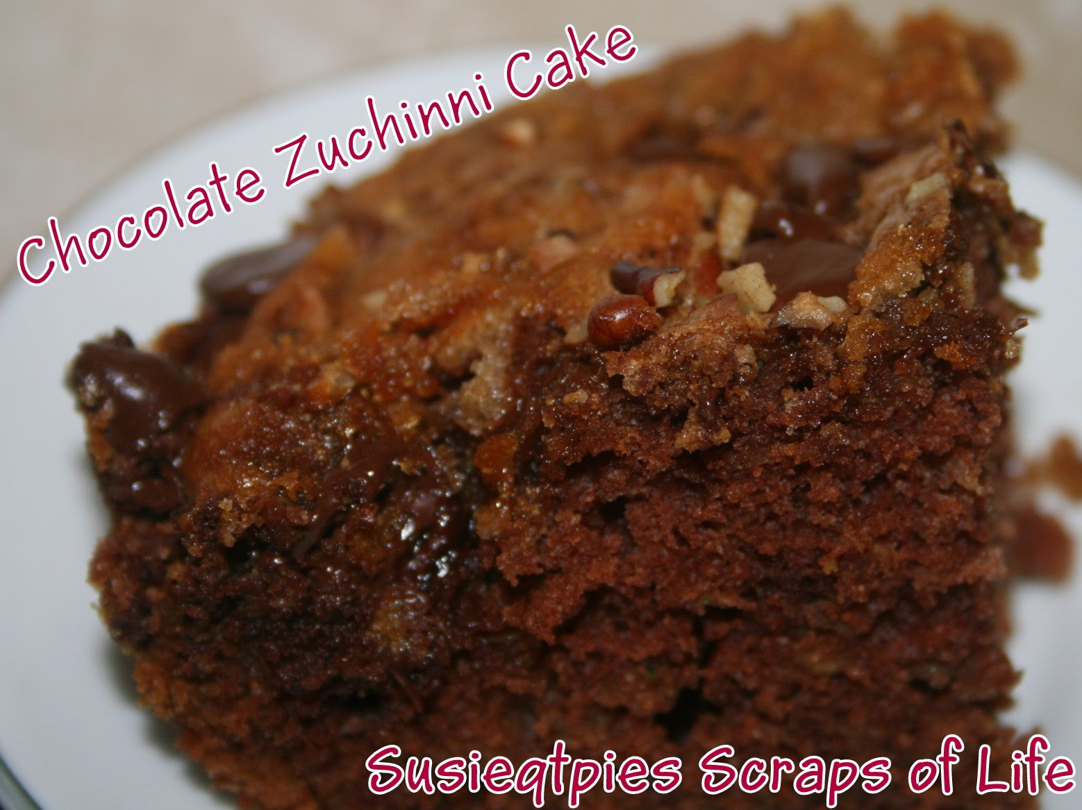 Chocolate Zucchini Cake Recipe
 SusieQTpies Cafe National Zucchini Day Tasty Recipes