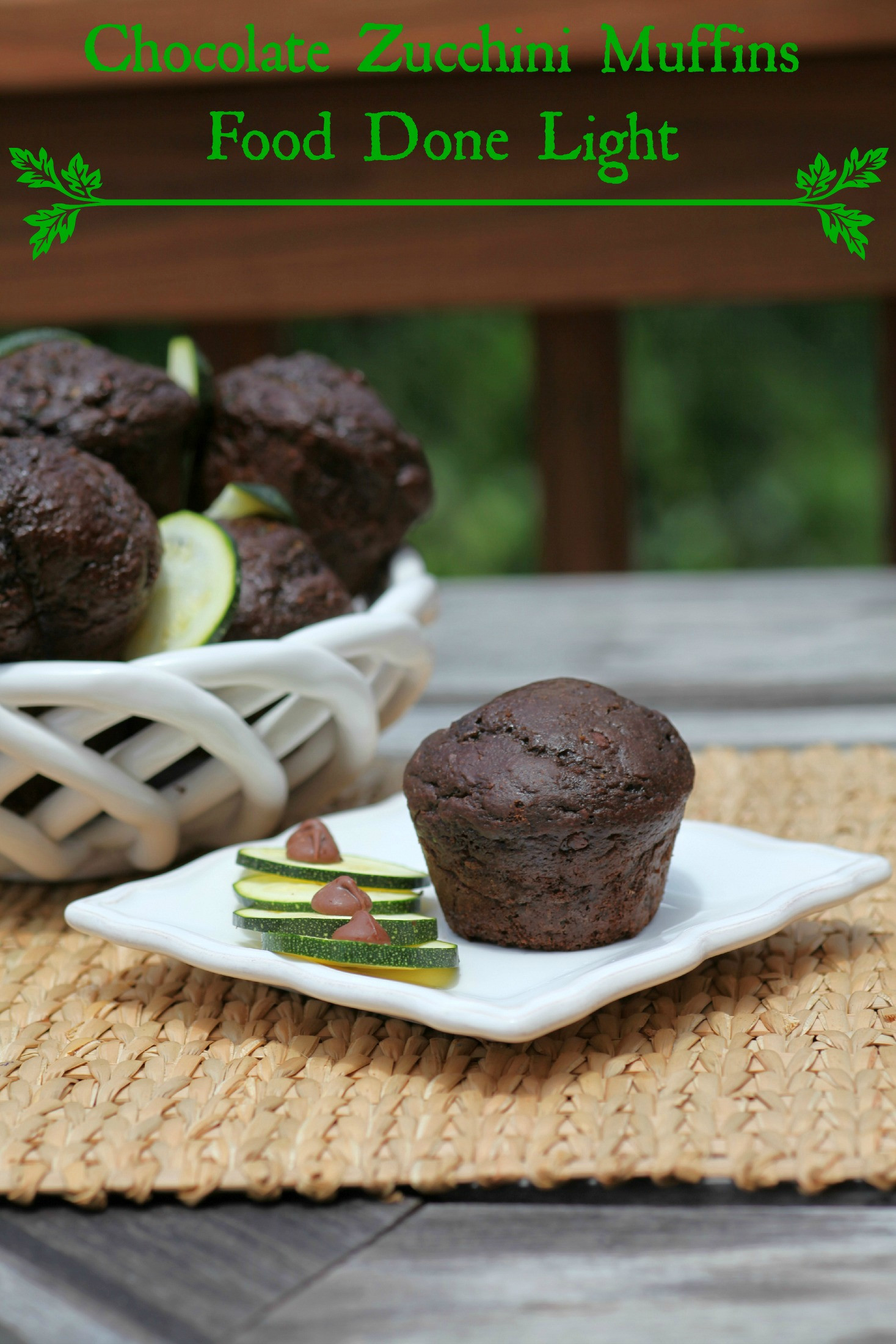 Chocolate Zucchini Muffins
 Chocolate Zucchini Muffins