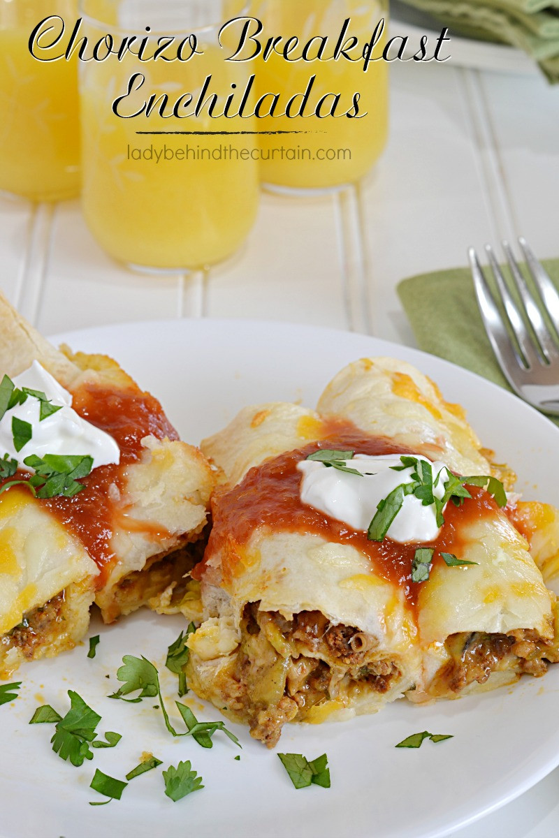 Chorizo Breakfast Recipes
 Chorizo Breakfast Enchiladas easy breakfast brunch recipe