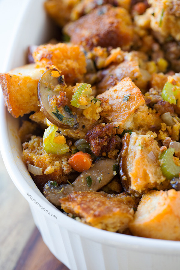 Chorizo Cornbread Stuffing
 Chorizo Cornbread Stuffing Table for Two