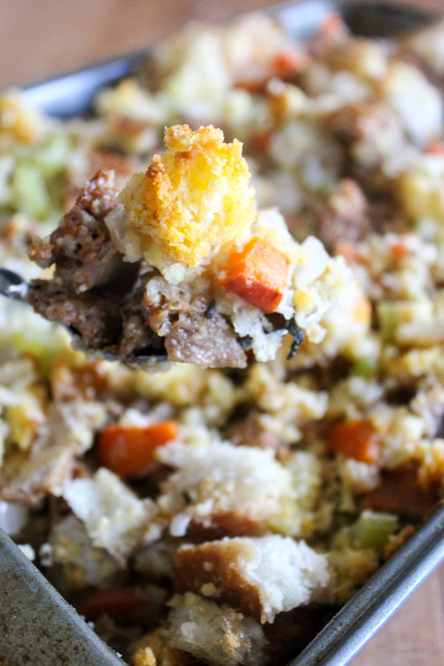 Chorizo Cornbread Stuffing
 Chorizo Cornbread Stuffing