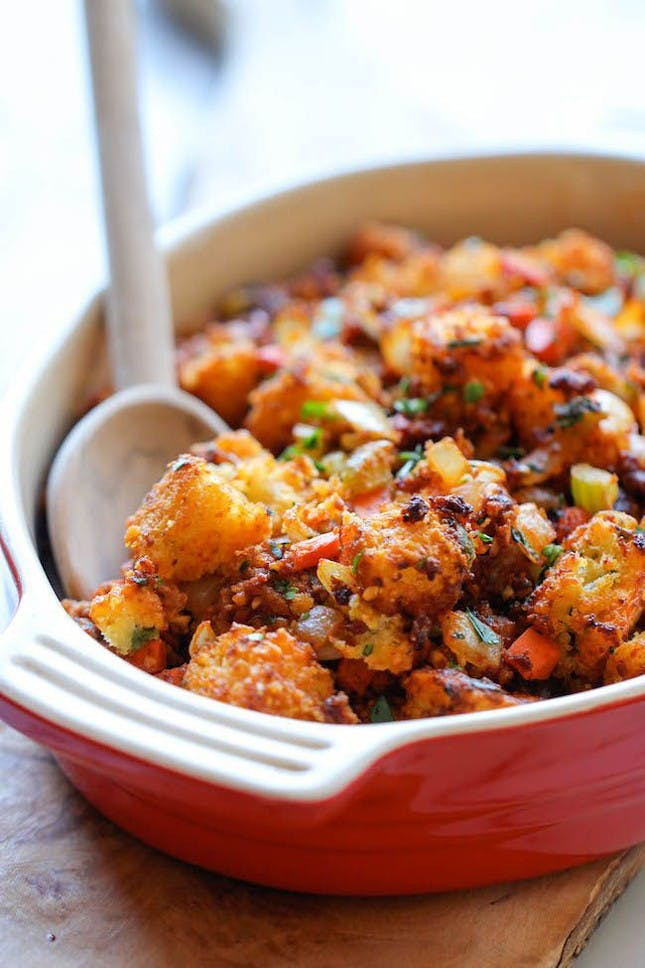 Chorizo Cornbread Stuffing
 17 Make Ahead Thanksgiving Recipes