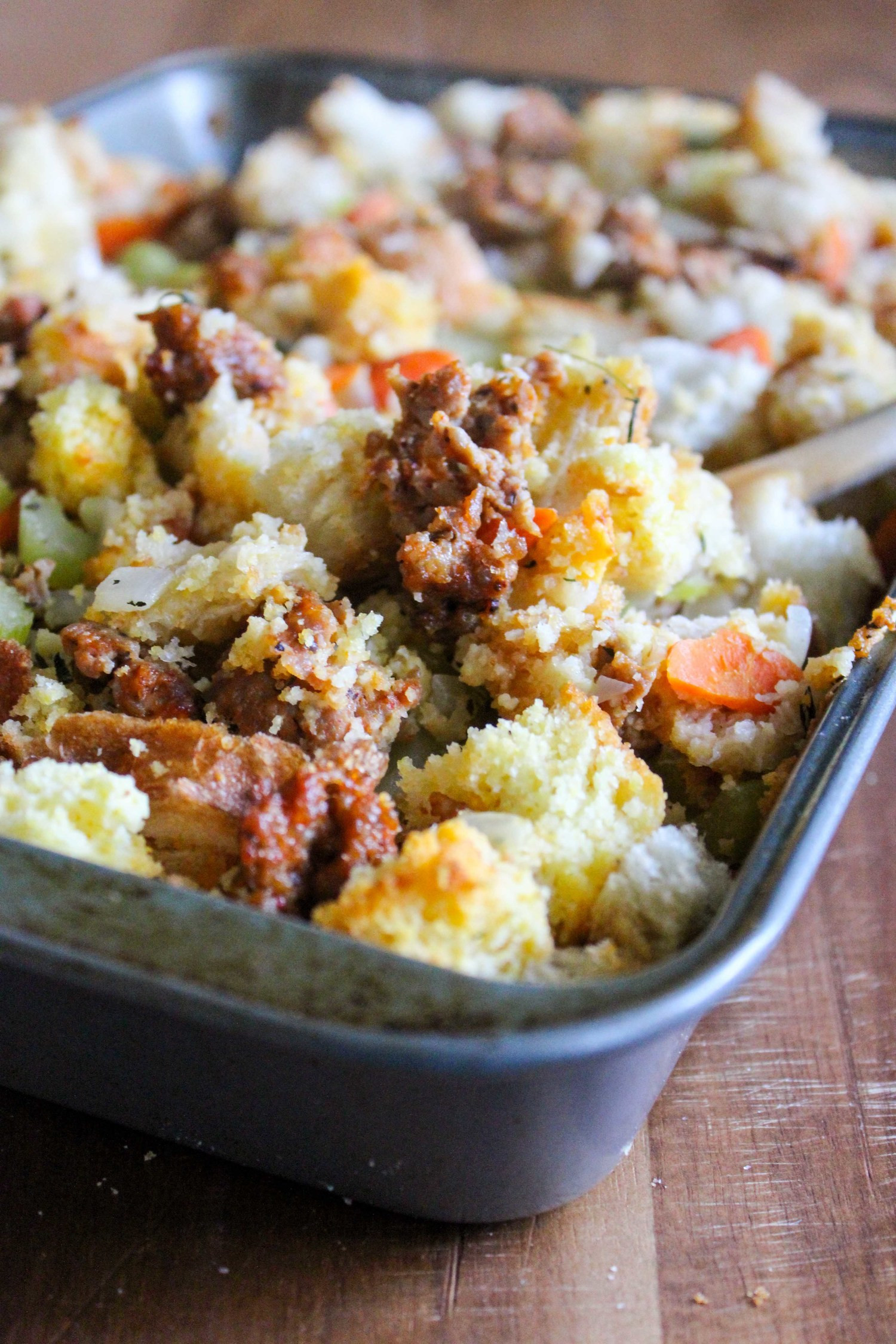 Chorizo Cornbread Stuffing
 Chorizo Cornbread Stuffing